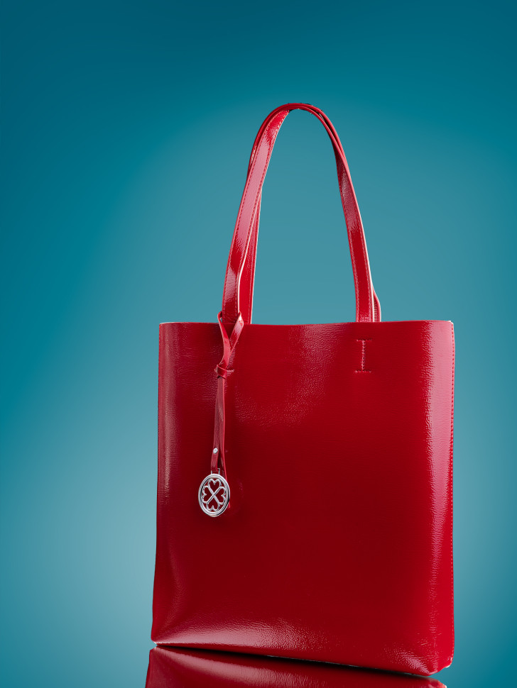 Сумка женская Baggins KDL-1300 лак красный