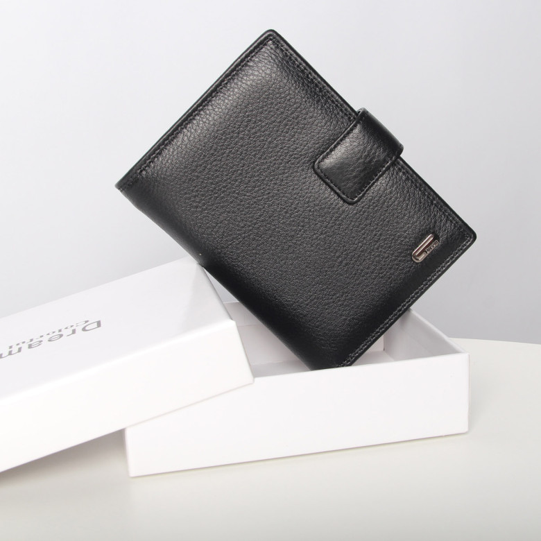 Портмоне мужское Dream Colorful DC7502-A 2в1 чёрное