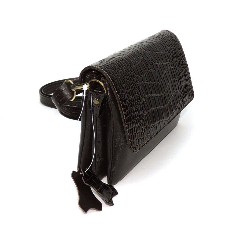 Коричневая женская кожаная сумка Natalia Kalinovskaya «Кора»