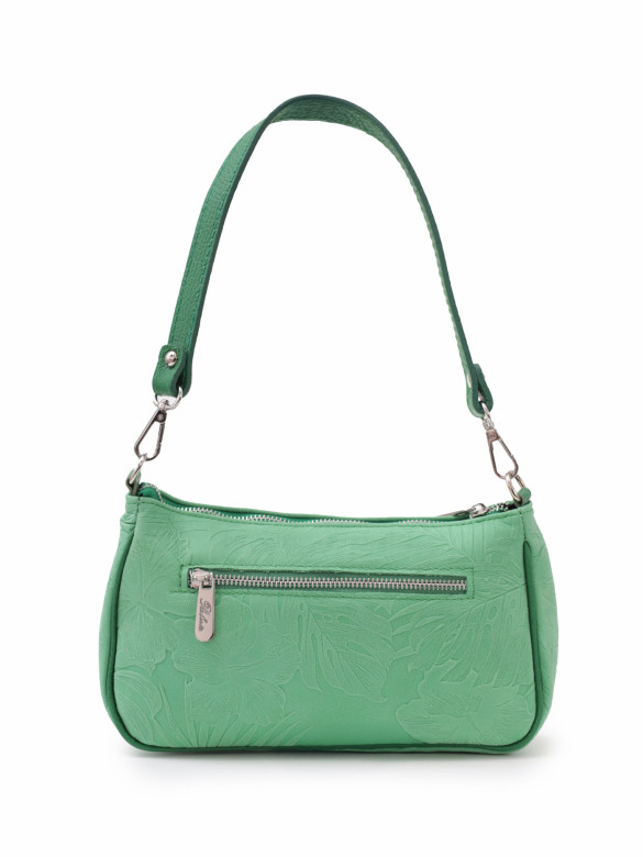 Сумка женская итальянская Roberta Firenze 222 tropico mentina ярко-зелёная