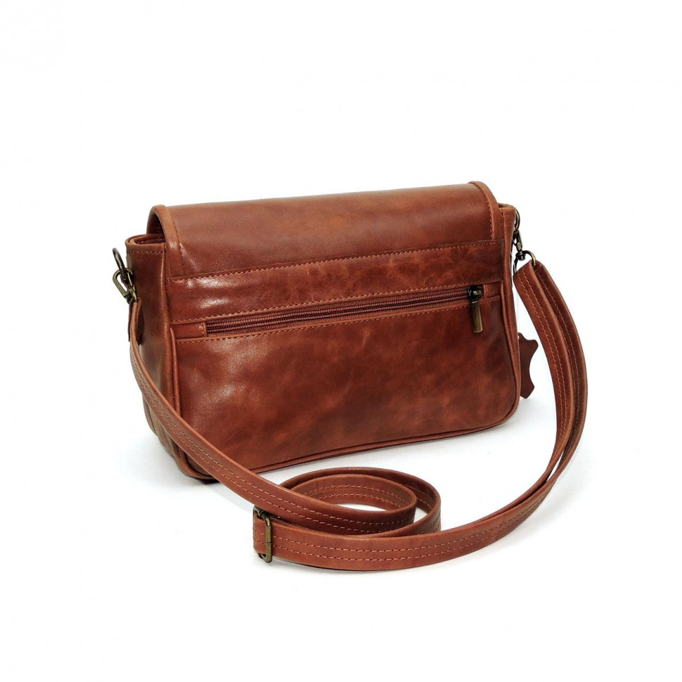 Женская сумка Natalia Kalinovskaya, «Спринг» с тиснением рыжая 