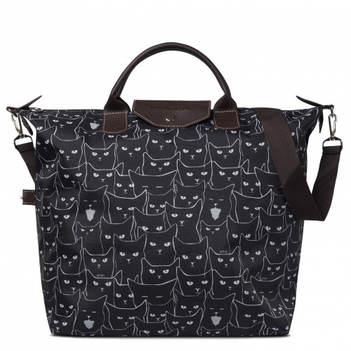 Дорожная сумка Antan, 2-313 коты/черный Дорожная сумка Antan, 2-313 коты/черный