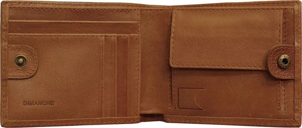 Мужское портмоне Dimanche Camel 175/К, натуральная кожа