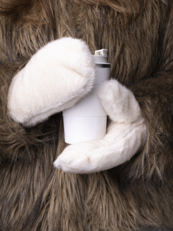 Варежки женские Baggins иск.мех св.бежевые