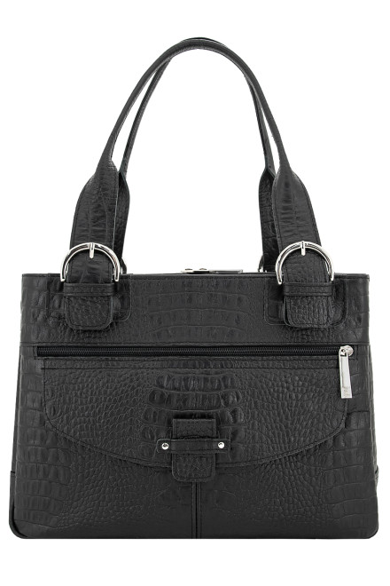 Сумка Protege Ц-110 черный рептилия №12