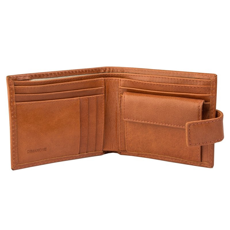Мужское портмоне Dimanche Camel 174/К, натуральная кожа