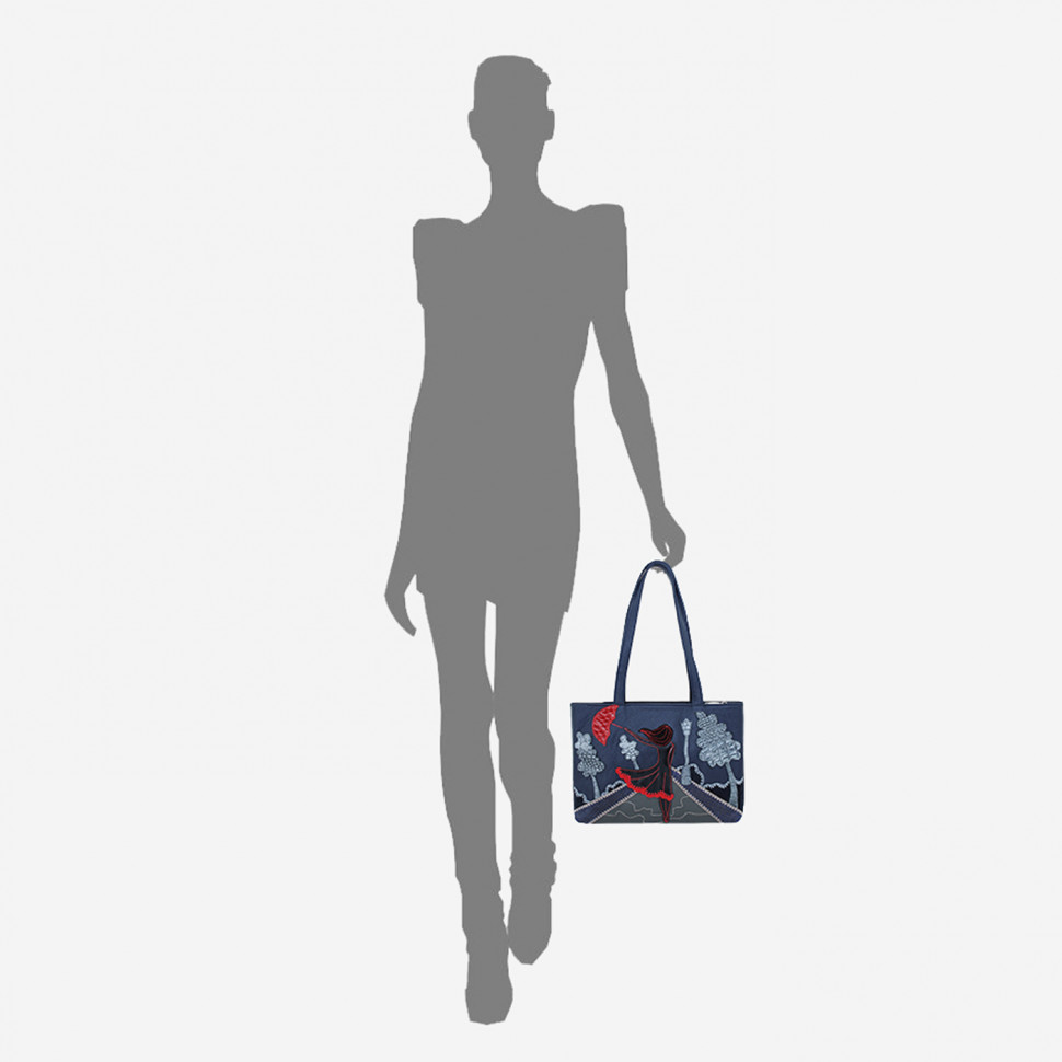 Сумка женская Protege, ДС-249-129 Город №18 синяя