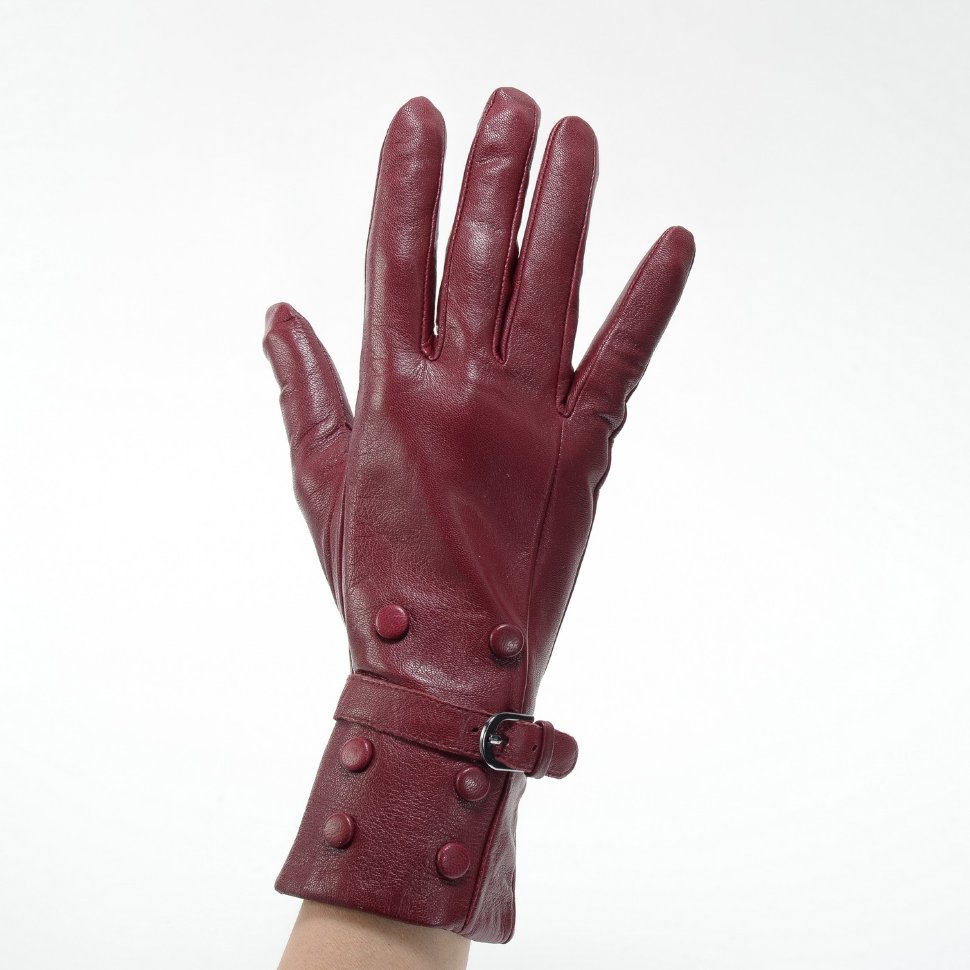 Перчатки женские GsG 13801 бордо 30см (3.2)