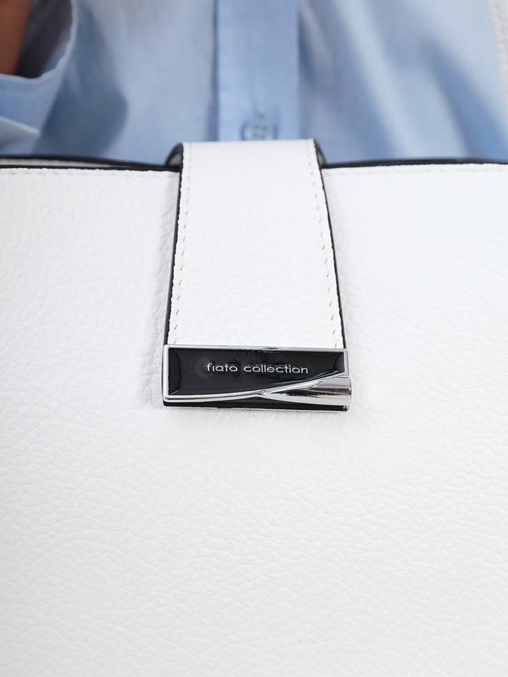 Сумка FIATO 2767 вителло белая