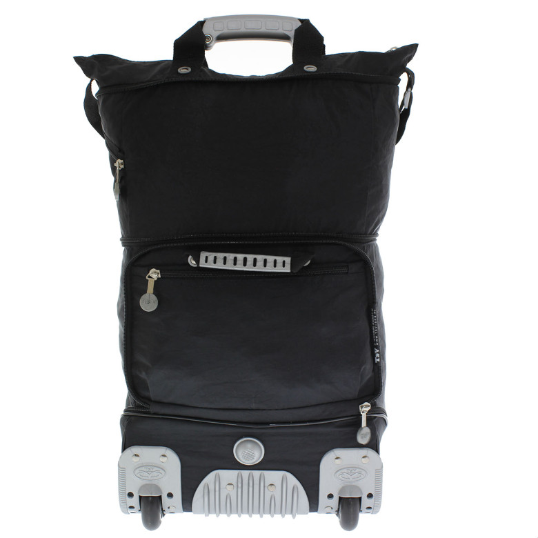 Сумка-трансформер дорожная хозяйственная на 2 колёсах TsV 526.22 чёрная