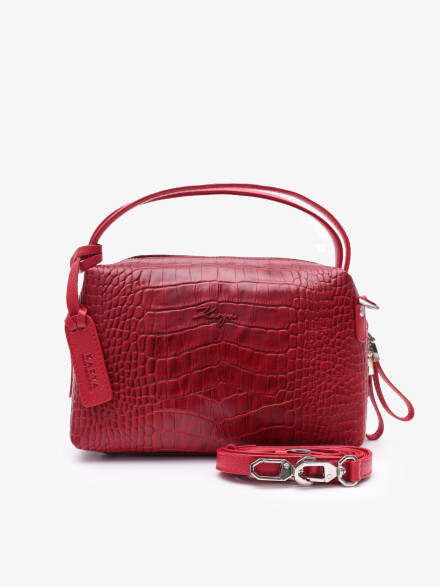 Сумка женская Karya 2229 красный крокодил