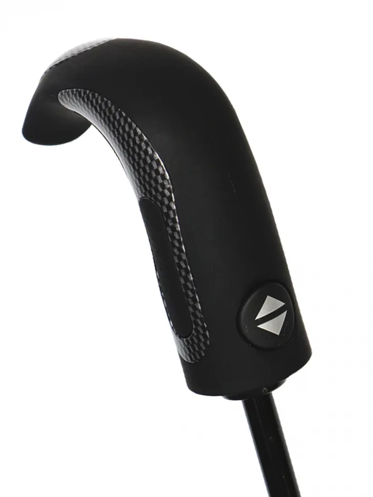 Зонт мужской Popular 2600-MN 12 спиц чёрный, полный автомат, ручка крюк пластик