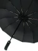 Зонт мужской Popular 2600-MN 12 спиц чёрный, полный автомат, ручка крюк пластик