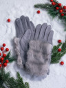 Перчатки женские Юйлин 7749 серые