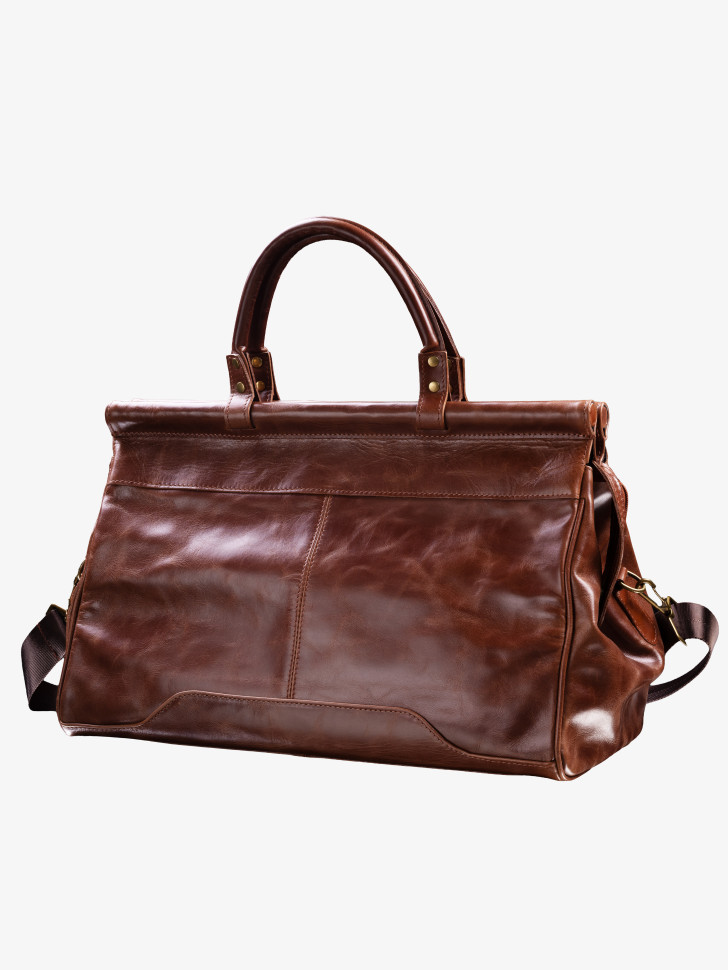 Сумка дорожная Baggins 1077 рыжая пулл-ап