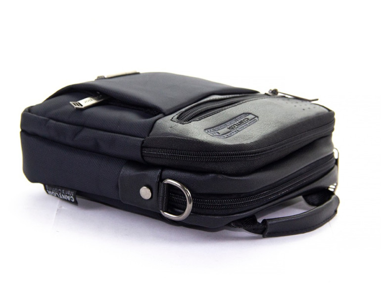 Мужская сумка-планшет из экокожи Cantlor GW103 чёрная Мужская сумка-планшет из экокожи Cantlor GW103 чёрная