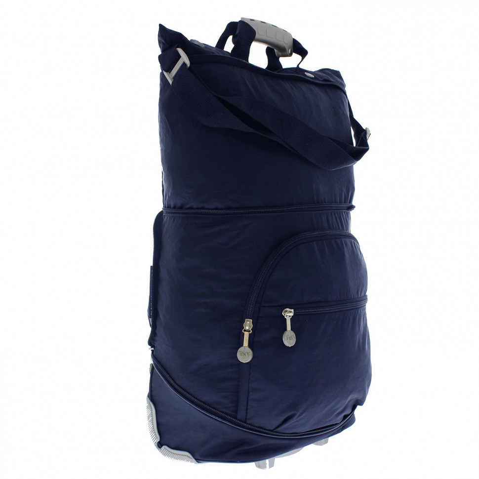 Сумка-трансформер дорожная хозяйственная на 2 колёсах TsV 526.22 синяя