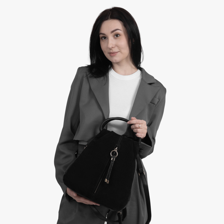 Сумка-рюкзак Gilda Tohetti, 62999 черный Сумка-рюкзак Gilda Tohetti, 62999 черный