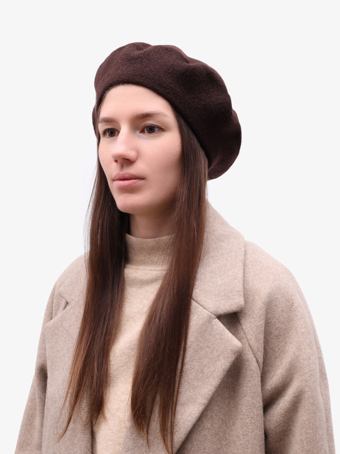 Берет женский Stigler, 17-002 махагон Берет женский Stigler, 17-002 махагон