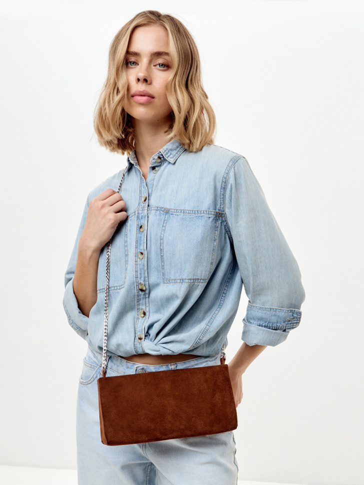 Сумка Lamagio 723 замша рыжая Сумка Lamagio 723 замша рыжая