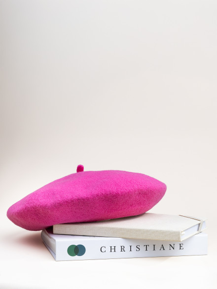 Берет женский Stigler, малиновый сорбет