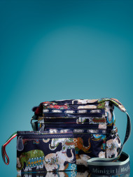 Сумка женская Minigirl S3016 слон тёмно-синяя