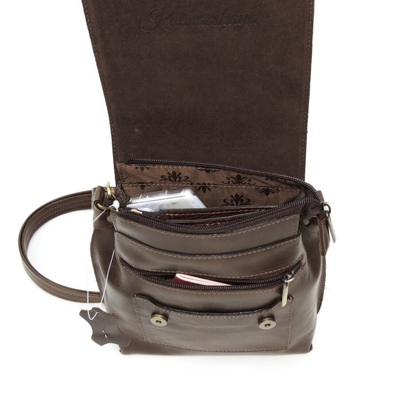 Женская кожаная сумка Natalia Kalinovskaya С86п-682 бордо