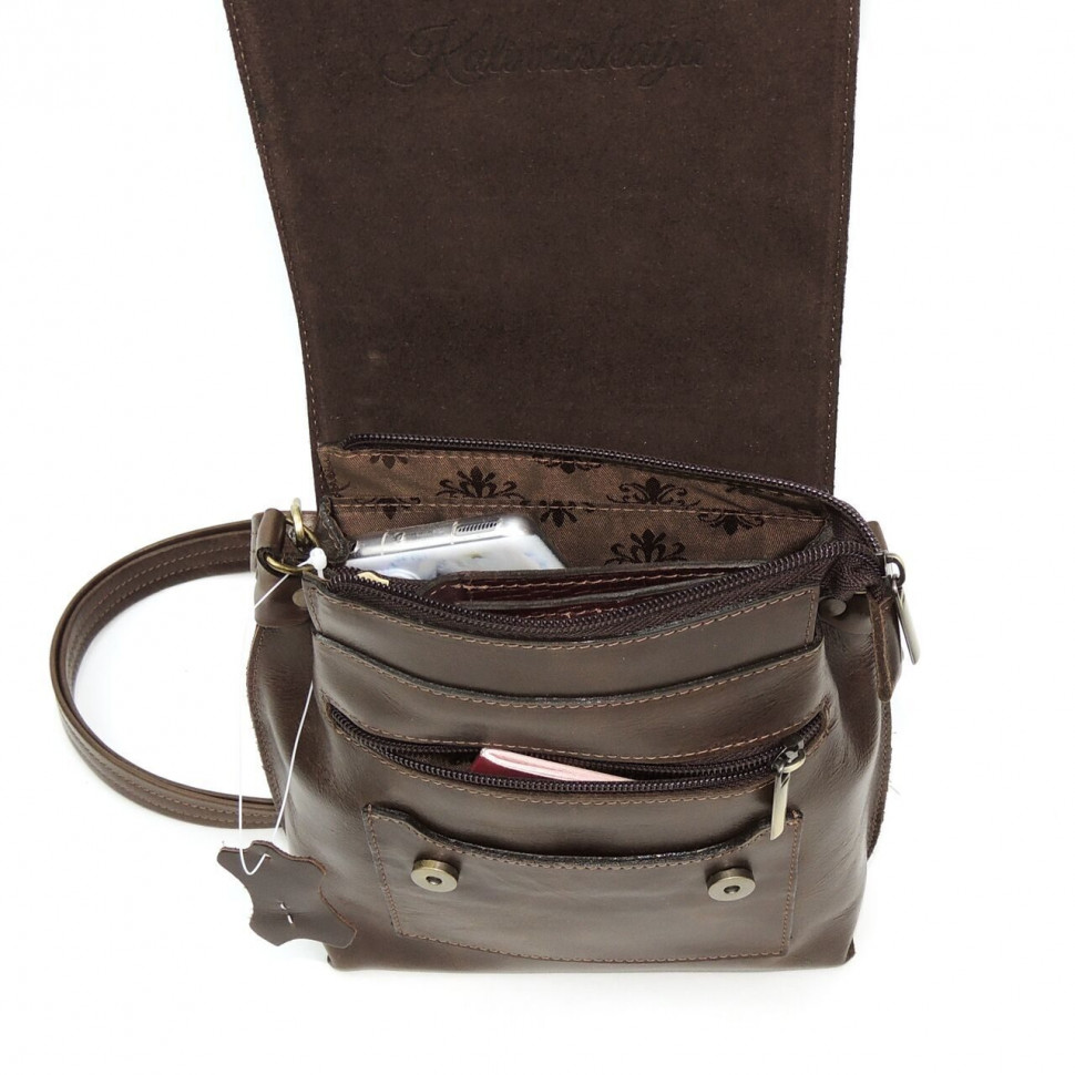 Женская кожаная сумка Natalia Kalinovskaya С86п-682 бордо