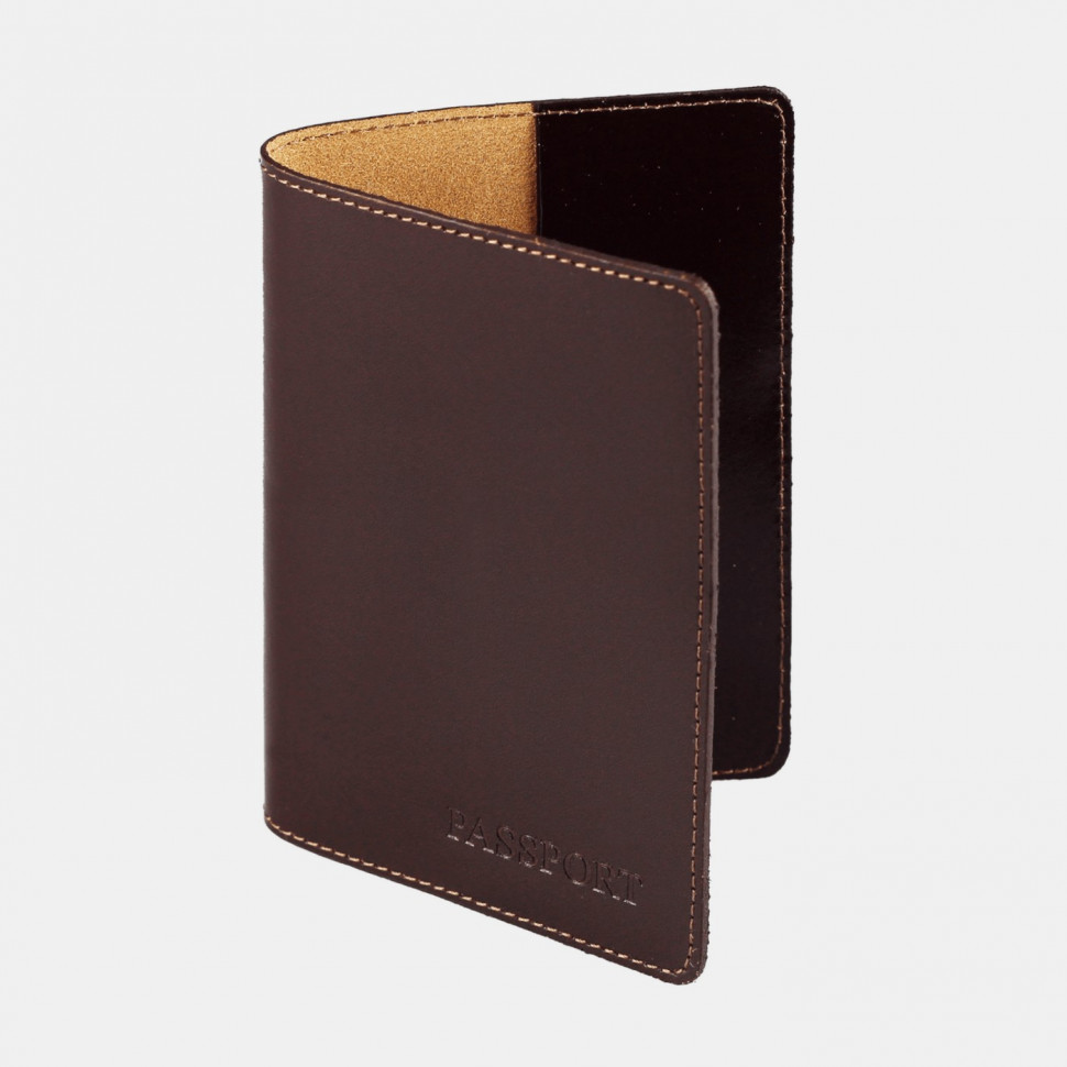 Обложка для паспорта Rossi ОП-101-1120 коричневая