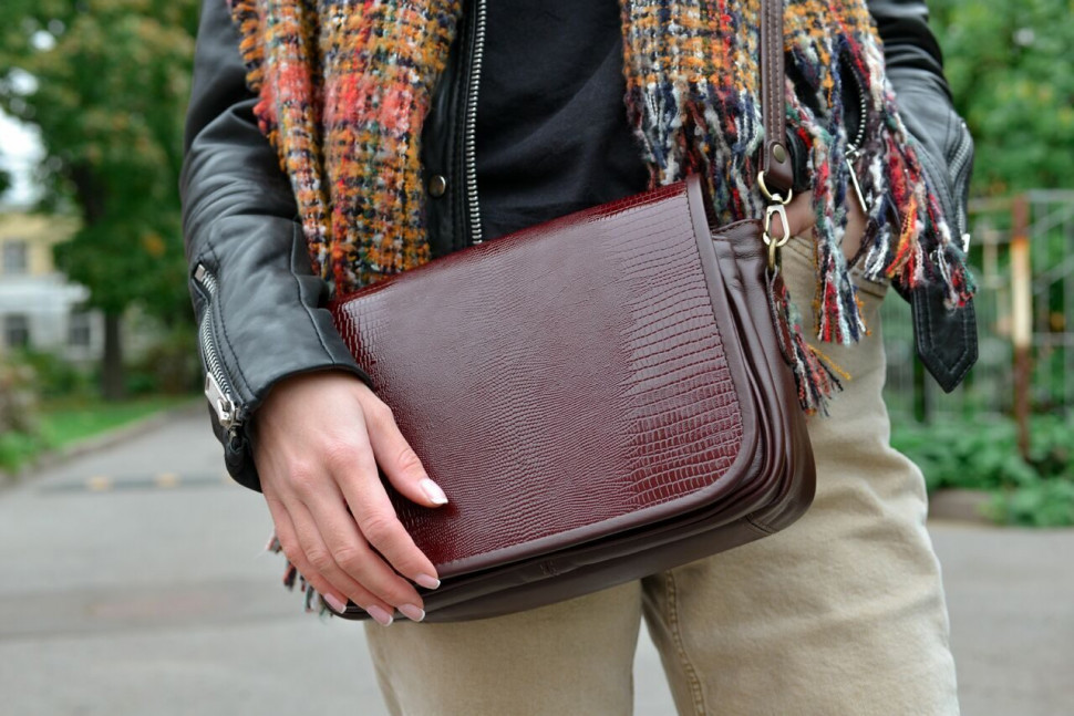 Сумка женская Natalia Kalinovskaya, С93 «Аресели» бордо 