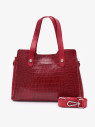 Сумка женская Karya 2390 красный крокодил