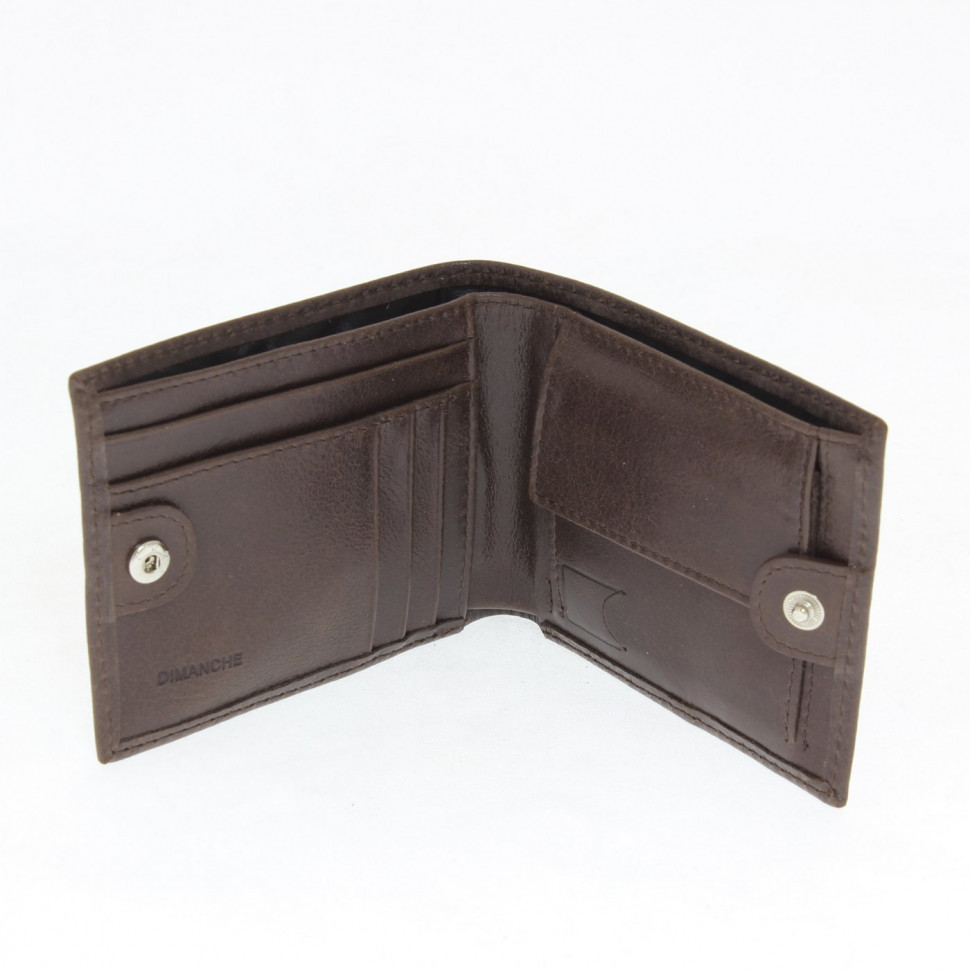 Мужское портмоне Dimanche Camel 635 коричневое, натуральная кожа