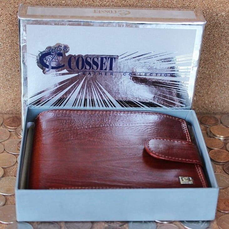 Портмоне мужское "3 в 1" Cosset F14-327-704H коричневое