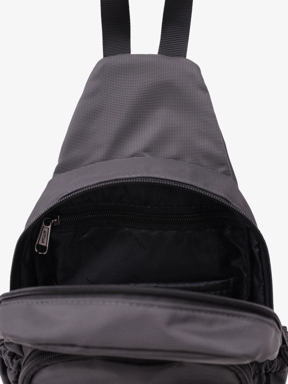 Рюкзак на одно плечо An 35012 серый