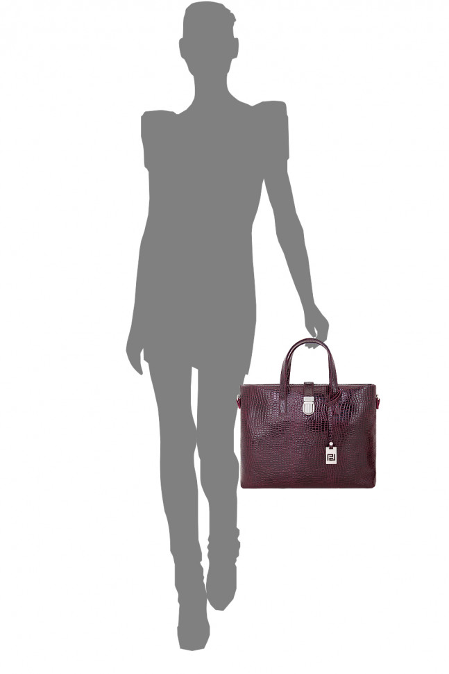 Сумка женская Protege, Ц-223 серая рептилия №12