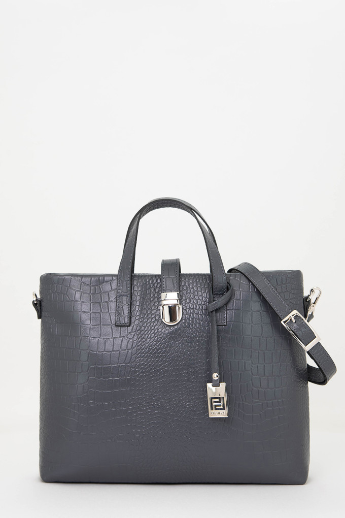 Сумка женская Protege, Ц-223 серая рептилия №12