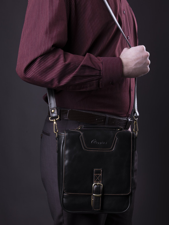 Сумка мужская Baggins 1074 черная друид