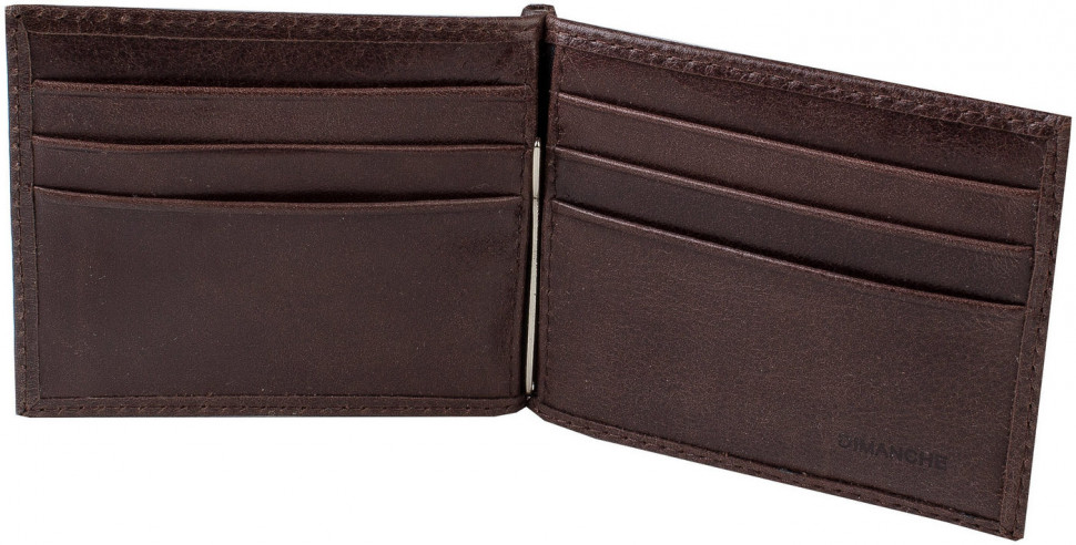 Зажим для денег Dimanche Camel 639/M коричневый, с отделением для мелочи