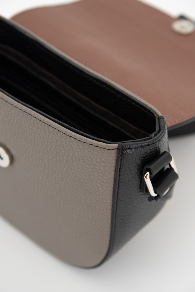 Сумка Protege Ц-471 сигаро/т.капучино/чёрный