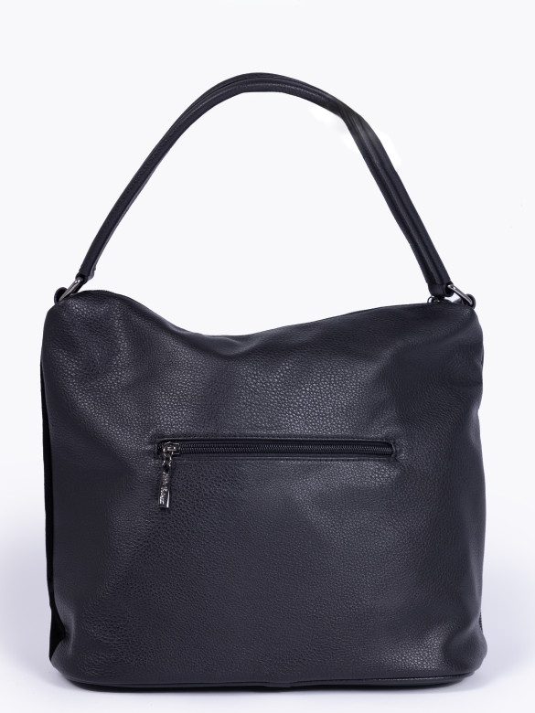 Сумка женская Gilda Tohetti 62455 чёрная лазер/замша Сумка женская Gilda Tohetti 62455 чёрная лазер/замша