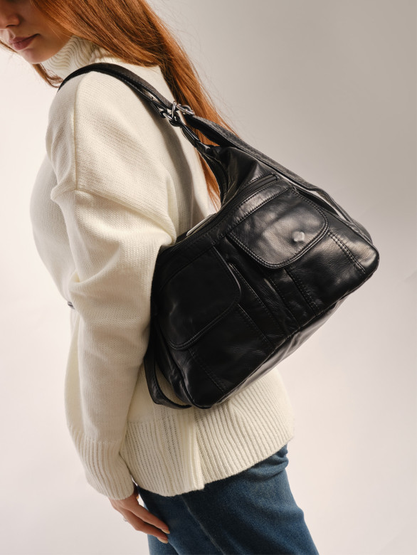 Сумка-рюкзак Runyi 100012 black Сумка-рюкзак Runyi 100012 black