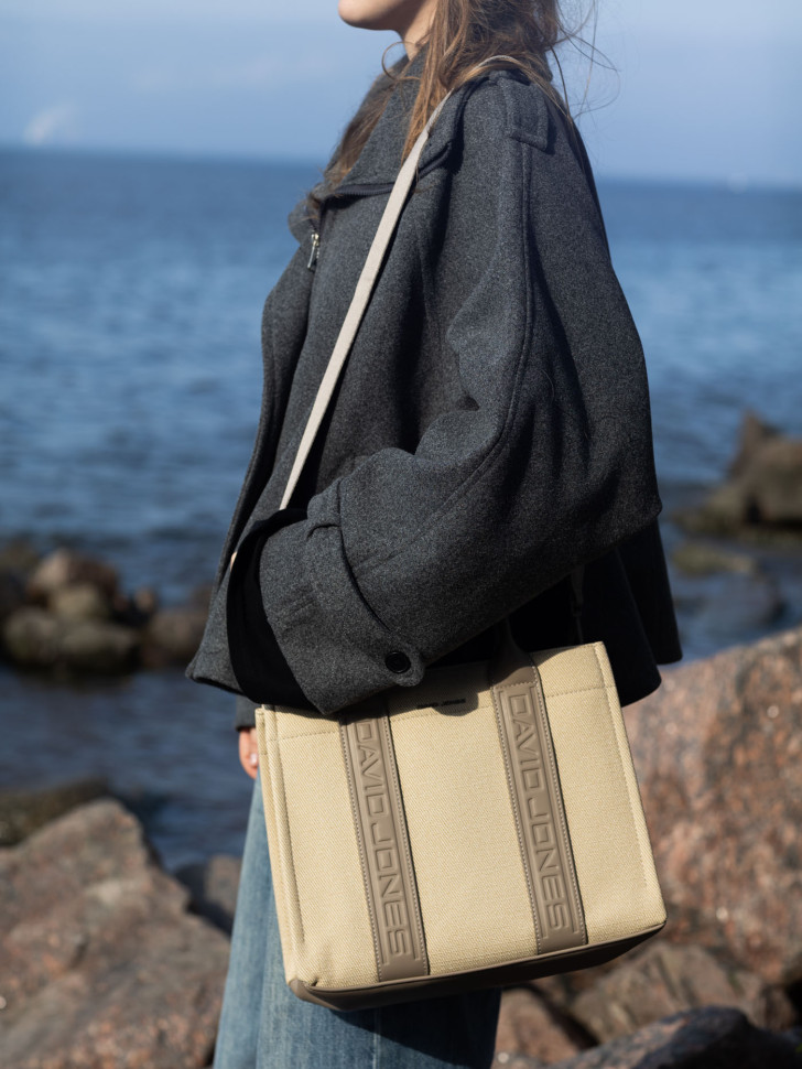 Сумка женская David Jones 7724 oatmeal beige