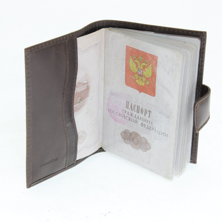 Обложка для паспорта Camel 345 коричневая