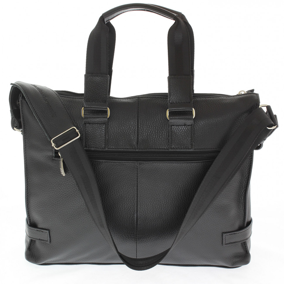 Портфель мужской кожа Maxsimo Tarnavsky 1015 чёрный флотер