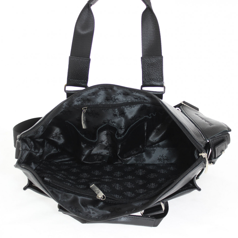 Портфель мужской кожа Maxsimo Tarnavsky 1015 чёрный флотер