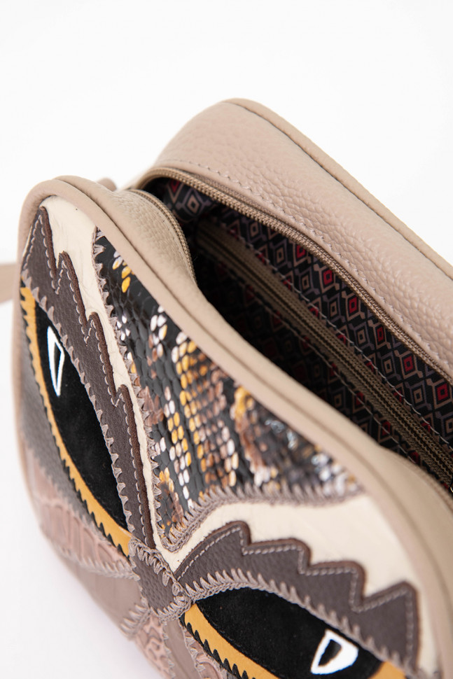 Сумка женская Protege, ДС-340-257 "Принт №3" ярко-жёлтая