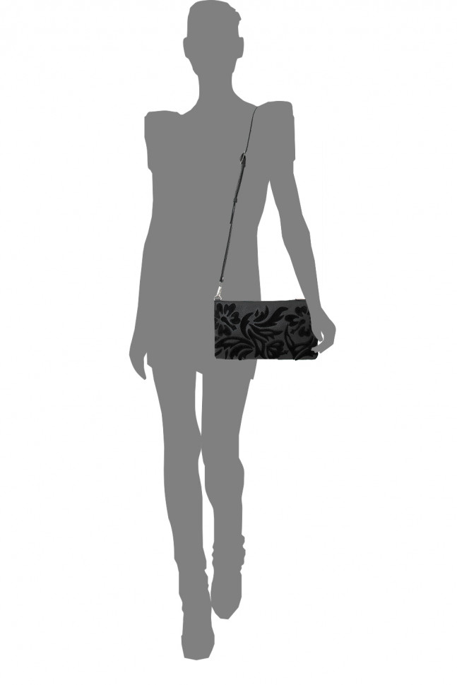 Сумка женская Protege, ДС-251-110 Узоры №1 чёрная 