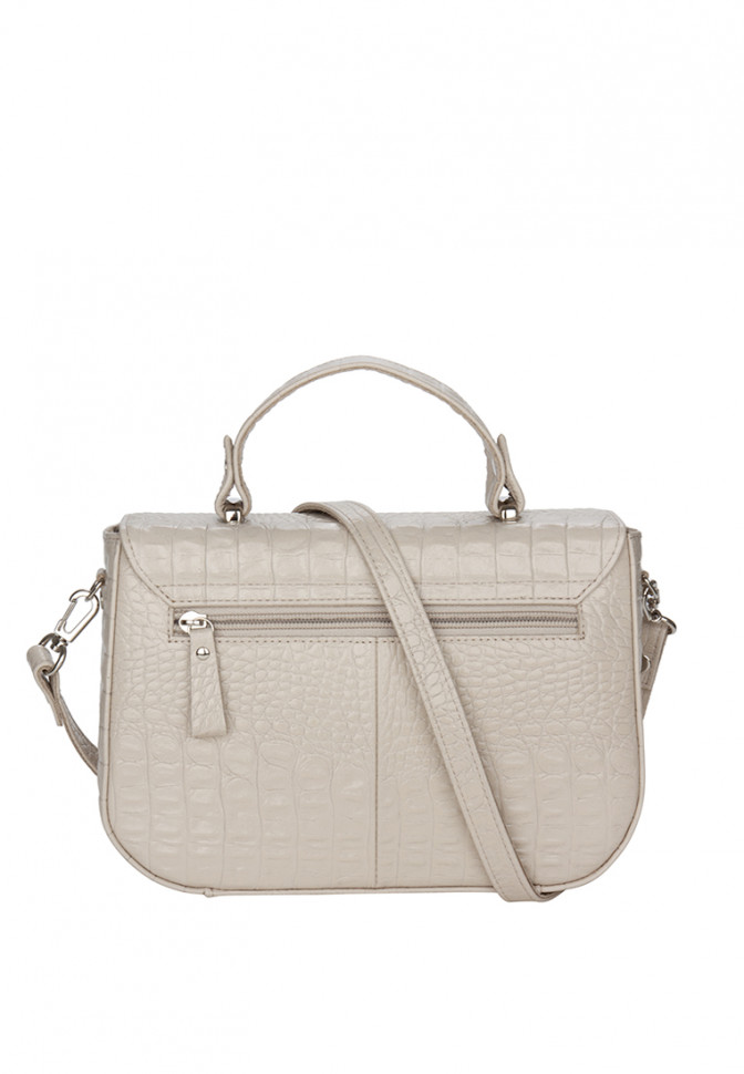 Сумка Esse 78734 МЕГАН АЙВОРИ кожа кайман кремовая