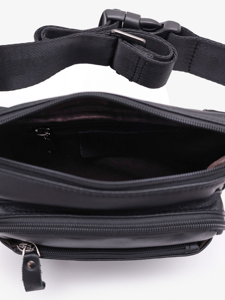 Мужская сумка на пояс ZUOBINLI 0186(9810) чёрная