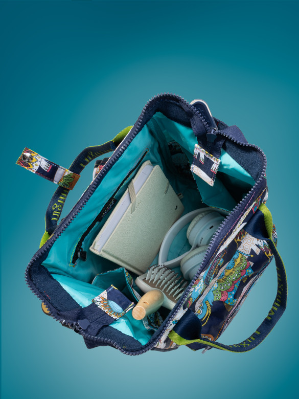 Сумка-рюкзак Minigirl 20186 слон тёмно-синий Сумка-рюкзак Minigirl 20186 слон тёмно-синий